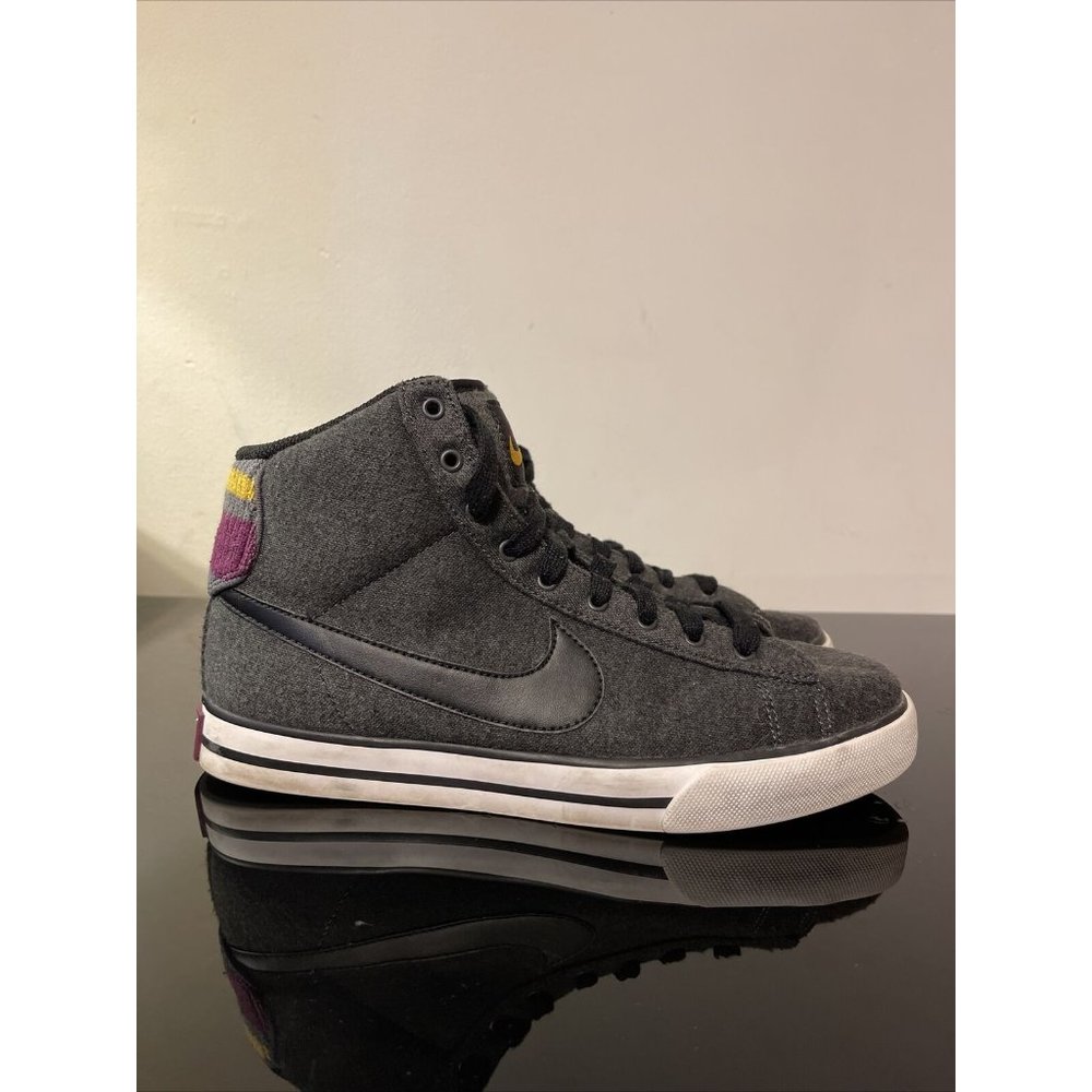 Nike Sweet Classic High Black/Grey/Purple/Yellow (416173-017) Womens Size 8.5